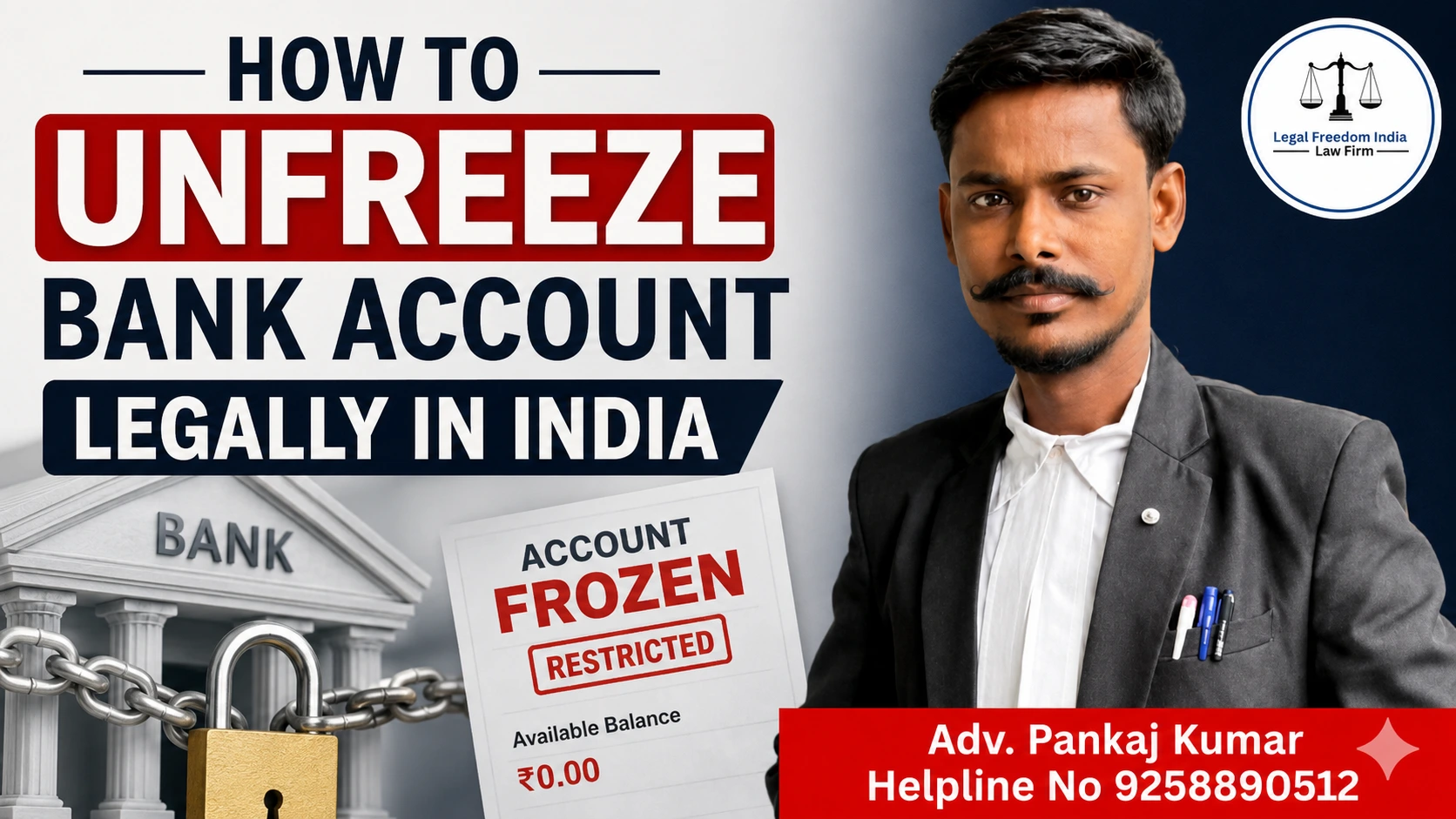  How to Unfreeze Bank Account Legally in India
