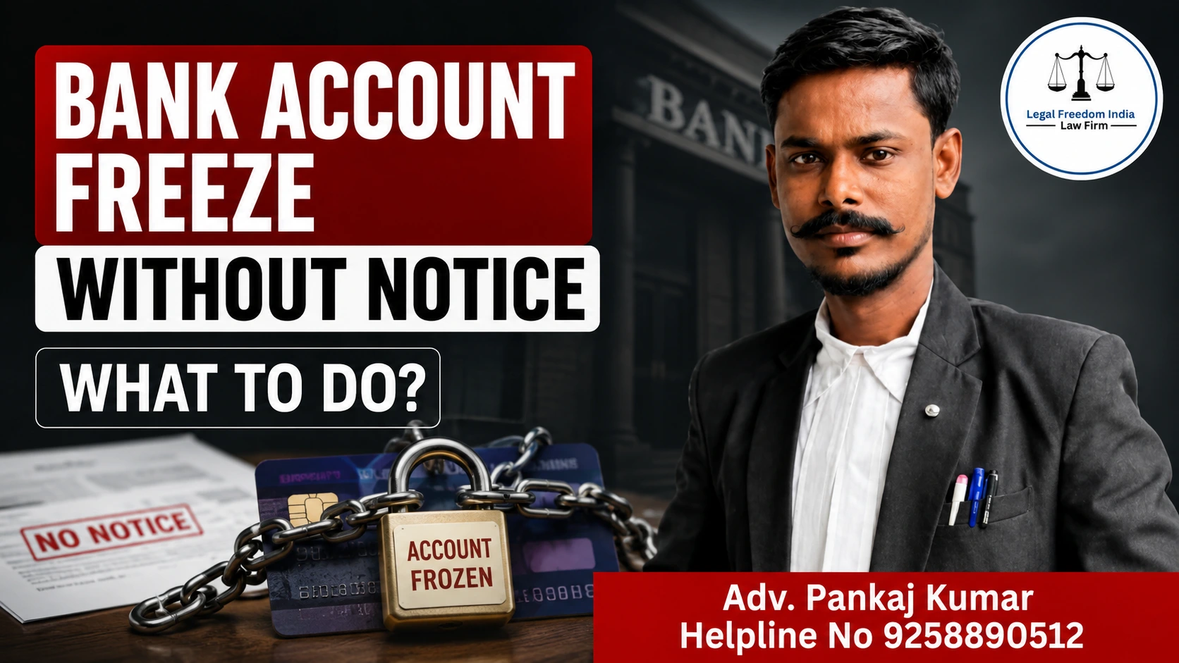 Bank Account Freeze Without Notice What to Do?