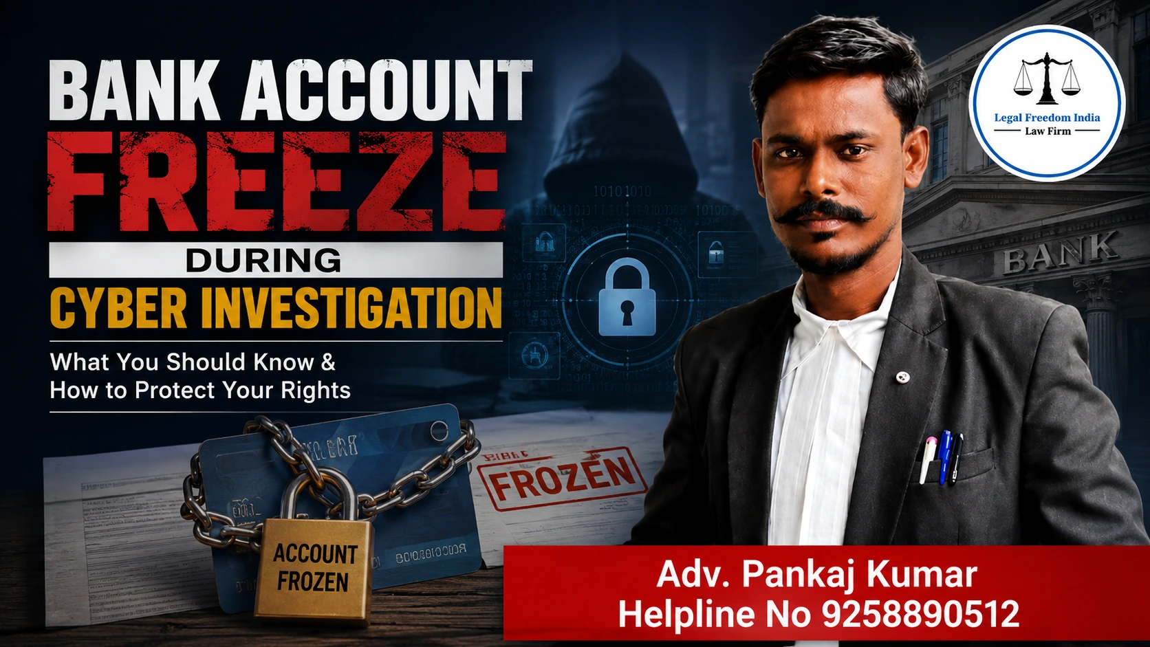 Bank Account Freeze During Cyber Investigation