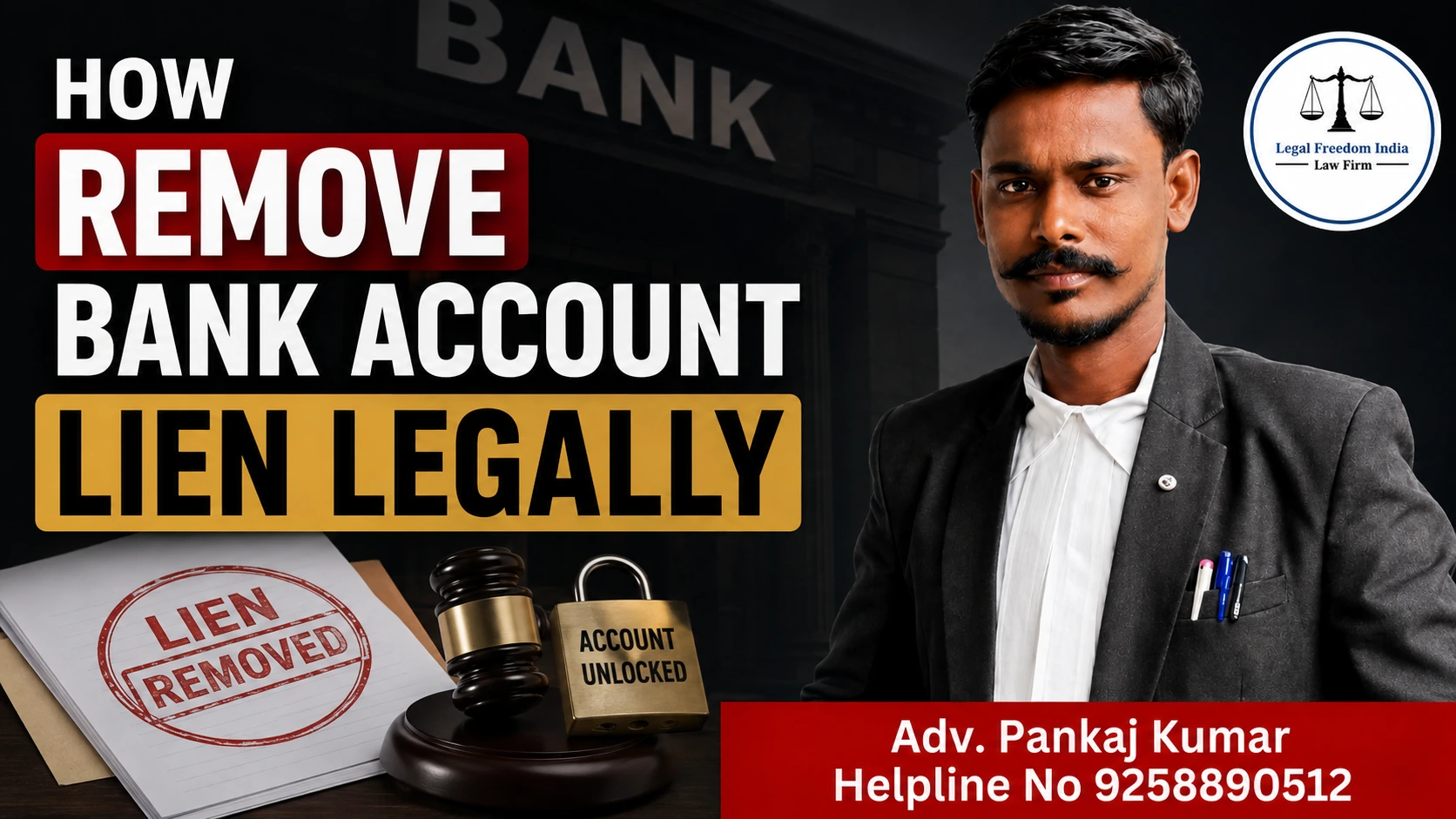 How Remove Bank Account Lien Legally